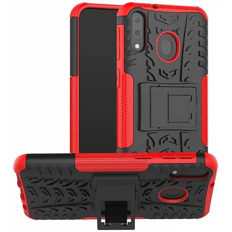 Чохол-накладка Toto Dazzle Kickstand 2 in 1 Case Samsung Galaxy M20 Red - фото 3