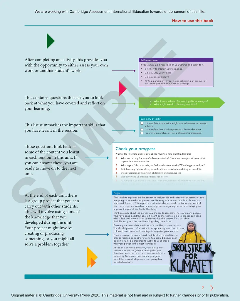 Cambridge Lower Secondary English Learner's Book 7 with Digital Access (1 Year) - Graham Elsdon - фото 6