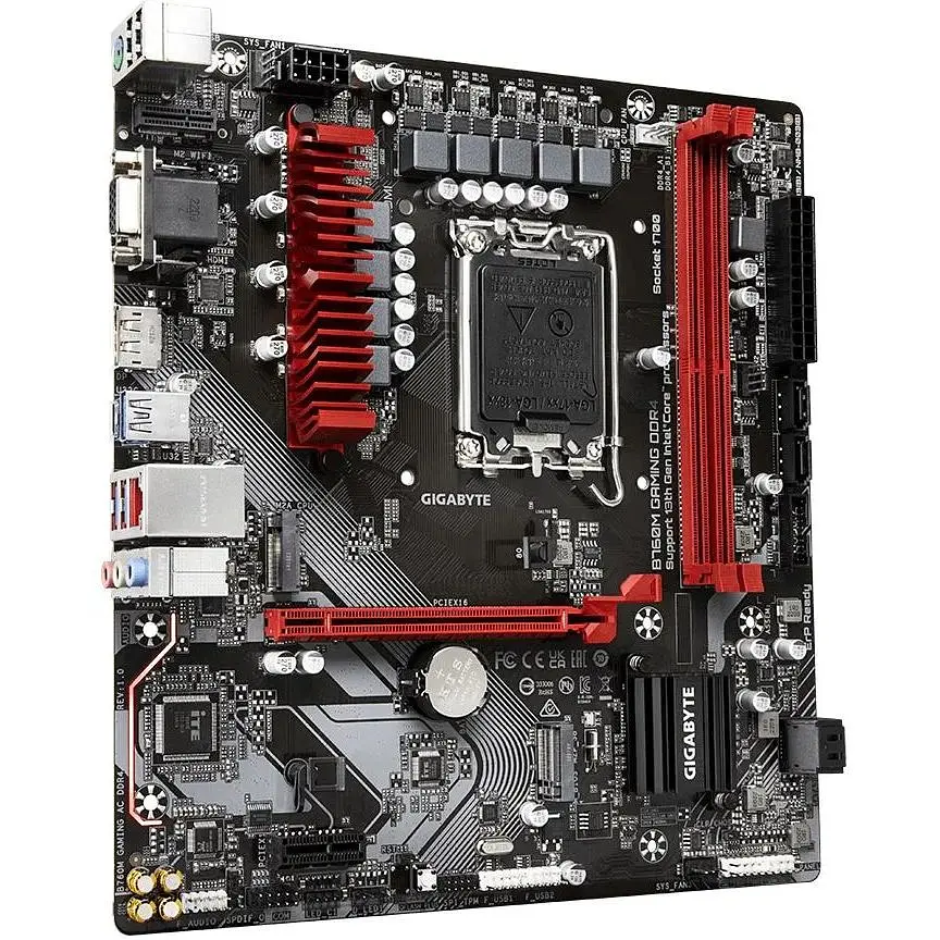 Материнская плата Gigabyte B760M Gaming DDR4 s1700 B760 2xDDR4 HDMI DP mATX - фото 2