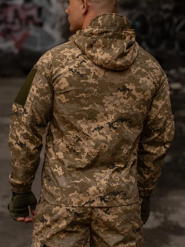 Куртка-вітрівка тактична Klost Poplin колір ММ14, 60 - фото 2