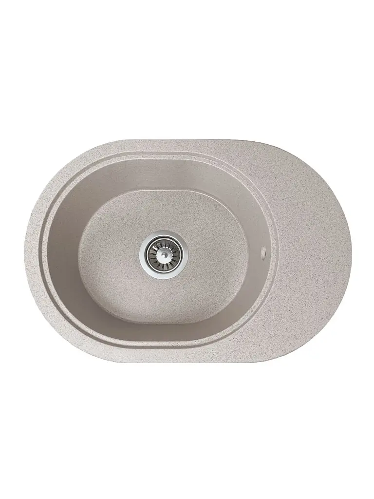 Кухонна мийка Adamant OVALE avena 610x420x180 мм, з крилом 61 см - фото 5