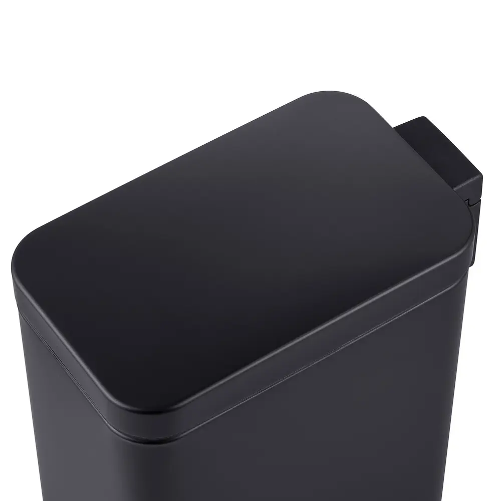 Відро для сміття Mixxus Premium Quadro-TC0105 5 л з плавним закриттям прямокутне Black MI7061, Чорний матовий - фото 3