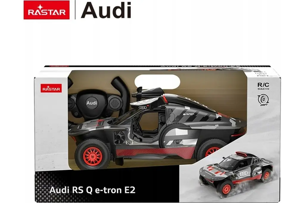 Машинка Rastar AUDI Q e-tron на управлении черный 92200 - фото 8