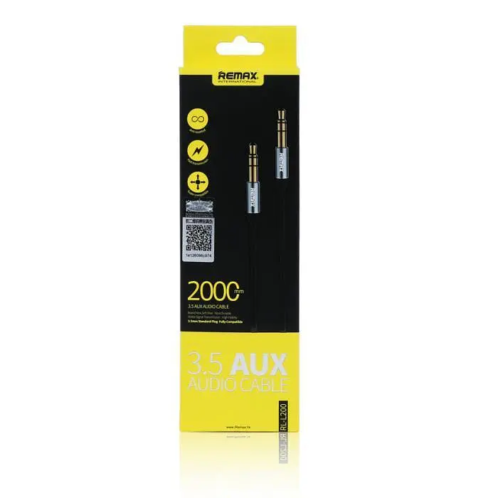 Аудіокабель Remax RL-L100 Aux 3.5 mini-Jack тато тато 1 м - фото 4