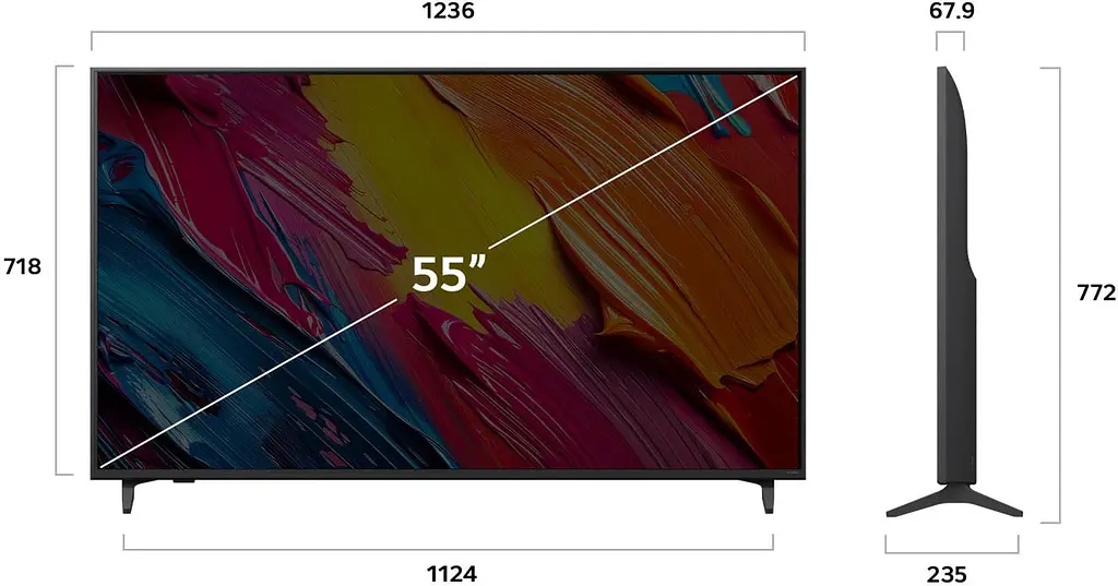 Телевизор LG 55` QNED 4K 60Hz Smart WebOS Black - фото 3