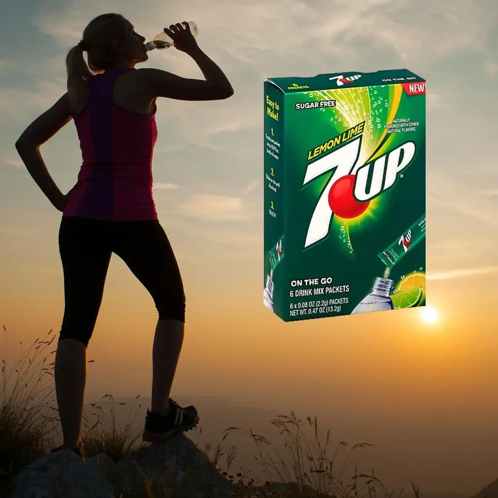 Порошковий напій 7UP Powder Drink Mix Lemon Lime 6 стіків 13.2 г - фото 10
