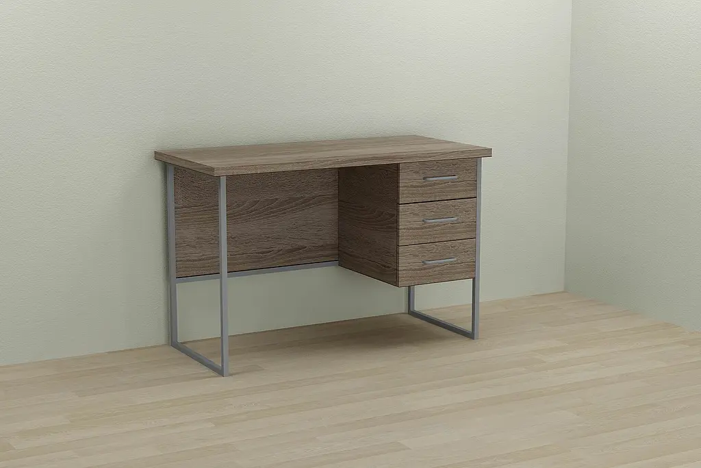 Компьютерный стол Ferrum-decor Гарри 75x120x60 серый ДСП Дуб Сонома Труфель 32мм (FRD-101458) - фото 2