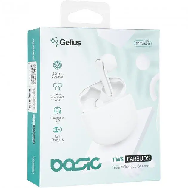Бездротові нюшники Bluetooth Headset Gelius Pro Basic GP-TWS011 White - фото 6
