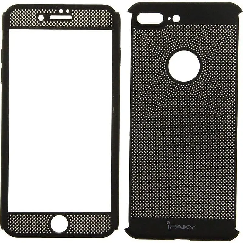 Чохол-накладка iPaky 360 Mesh PC Heat Dissipation cover case 3 in 1 iPhone 7 Plus Black - фото 6