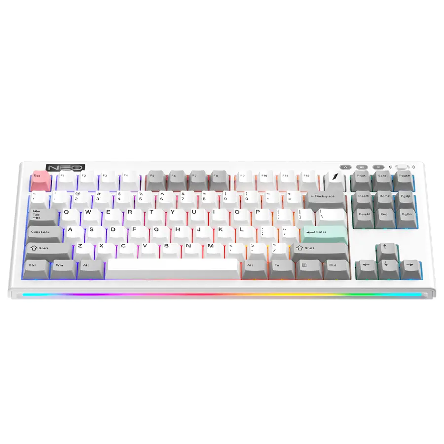 Клавіатура бездротова 1stPlayer NEO87 Wireless Frostwave (NEO87-FW-TLD) - фото 3