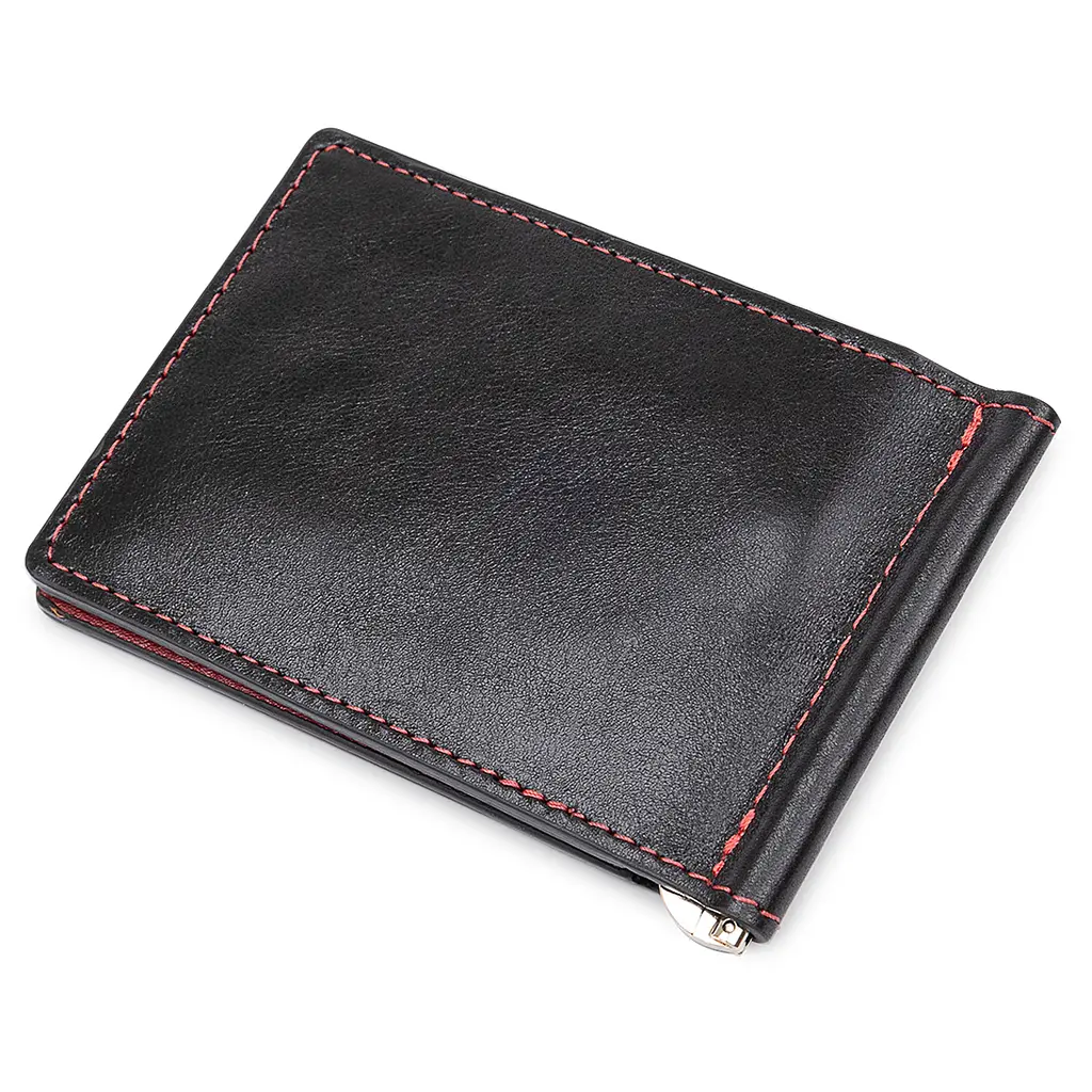 Зажим для денег кожаный GRANDE PELLE 12х8х0.7 см acs0018644 - фото 2
