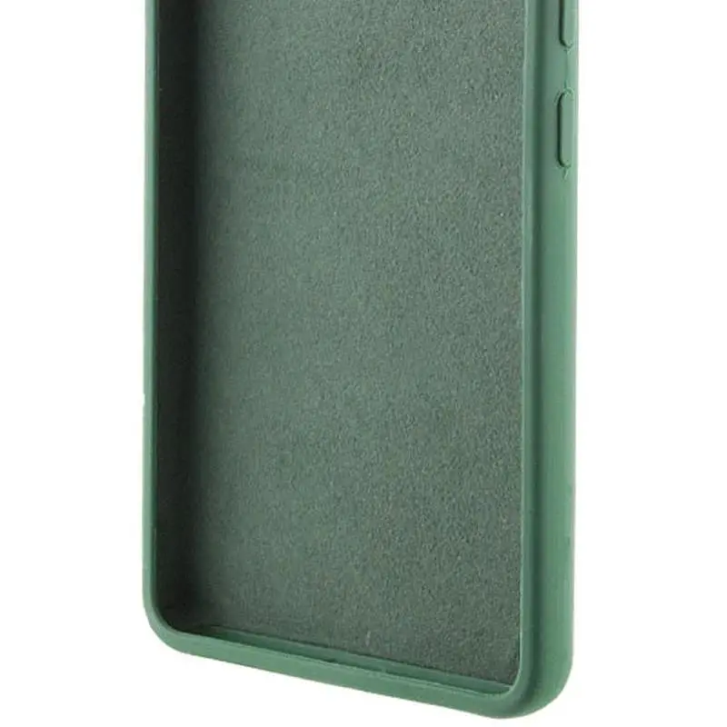 Чехол TPU GETMAN Liquid Silk Full Camera для Motorola Moto G04 / E14 Зеленый / Dark green - фото 2