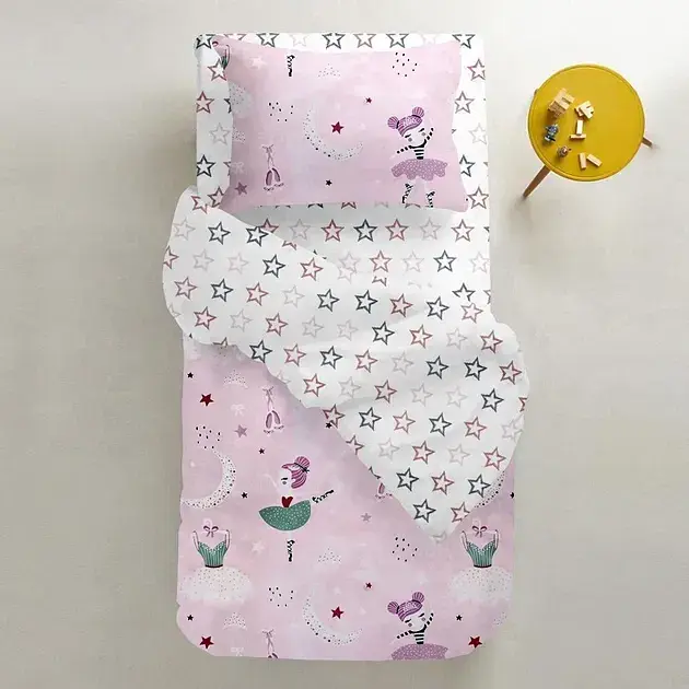 Комплект постільної білизни дитячий Cosas Ballerina 110 х 140 см (Ballerina_Rose_140) - фото 5