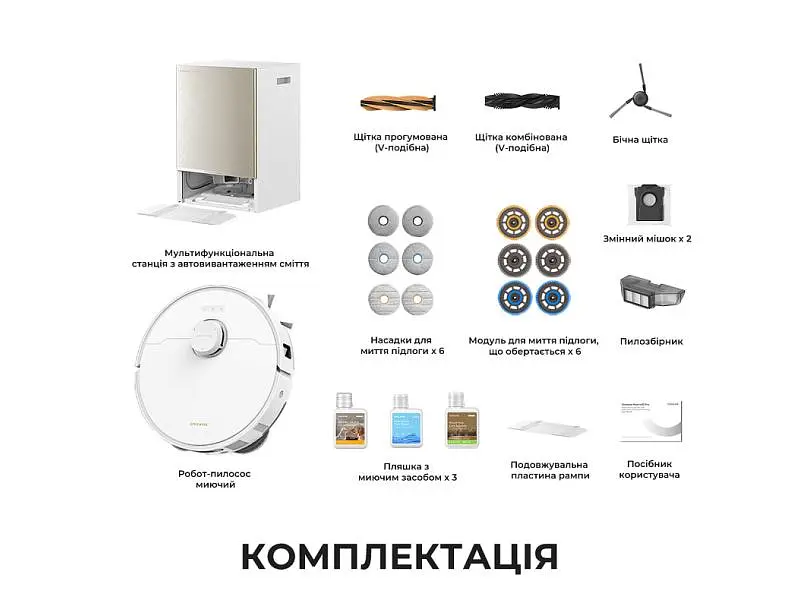 Робот-пилосос з вологим прибиранням Dreame Matrix 10 Pro White (RLM61HE-Wh) - фото 12