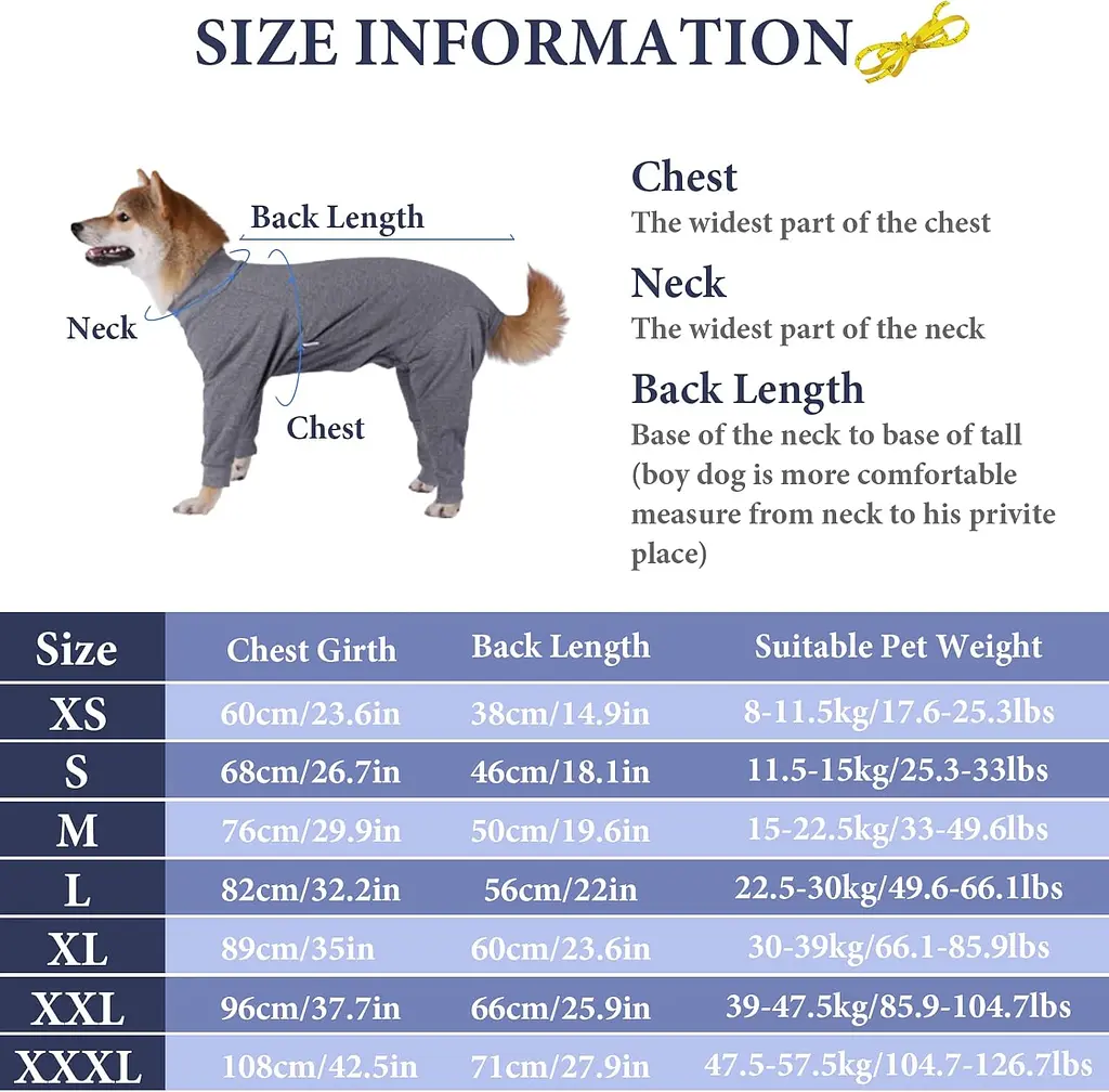 Піжама для собак Wan Talk Comfortable High Elastic Dog Pajamas, M - фото 7