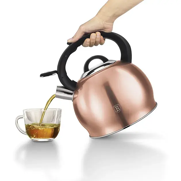 Чайник Berlinger Haus зі свистком рожеве золото 3 л (BH 1075N) - фото 4