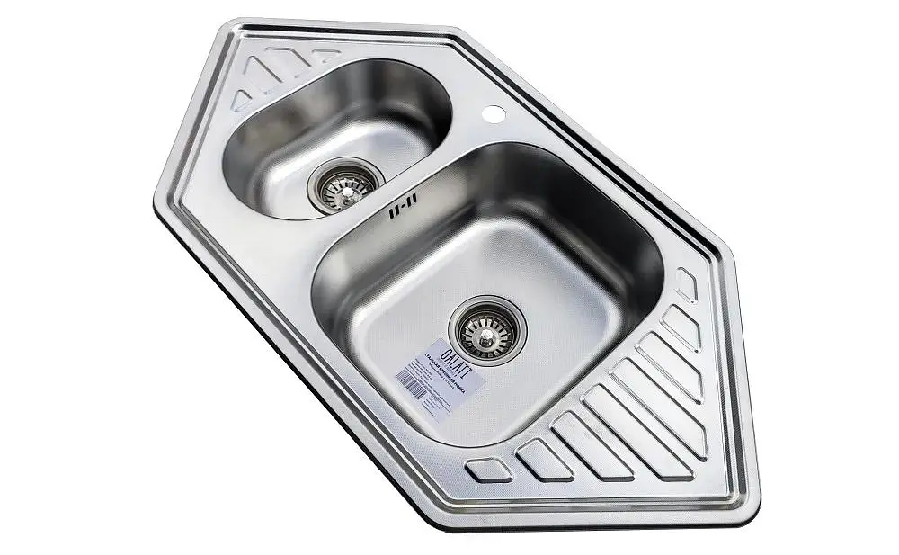 Кухонна мийка Romzha Meduza 1.5C Textura RO49645, Сірий - фото 4