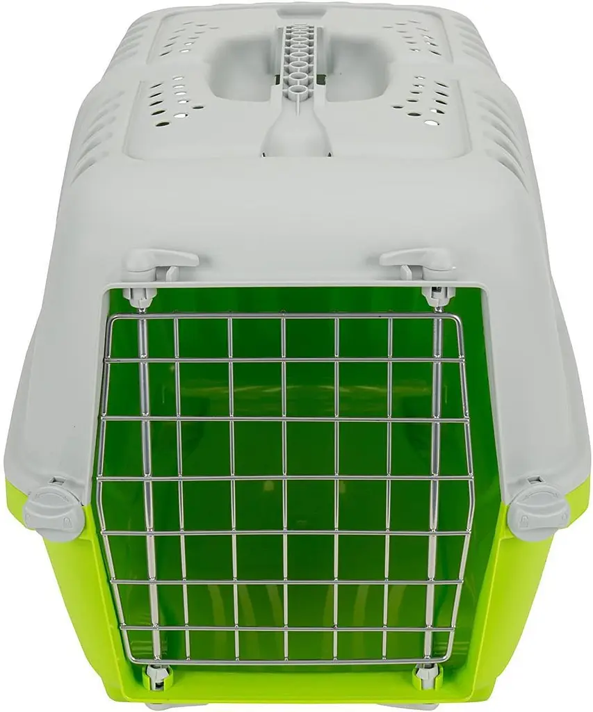 Переноска для животных 55x36x36 см MPS PRATIKO 2 Green (дверь металлическая) - фото 3
