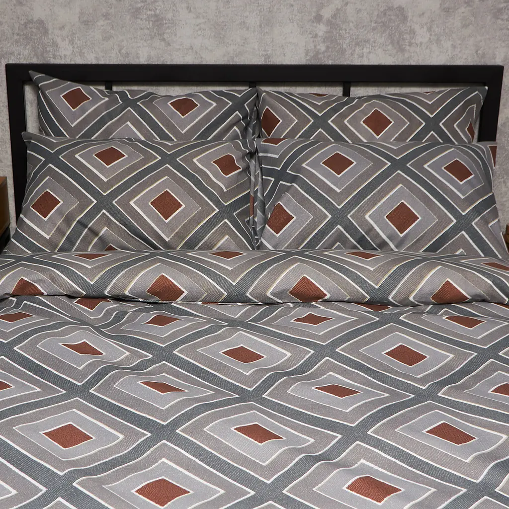 Комплект постільної білизни Moon&Star Мікросатин Premium Loft Style King Size 220x240 наволочки 2х50х70 - фото 3