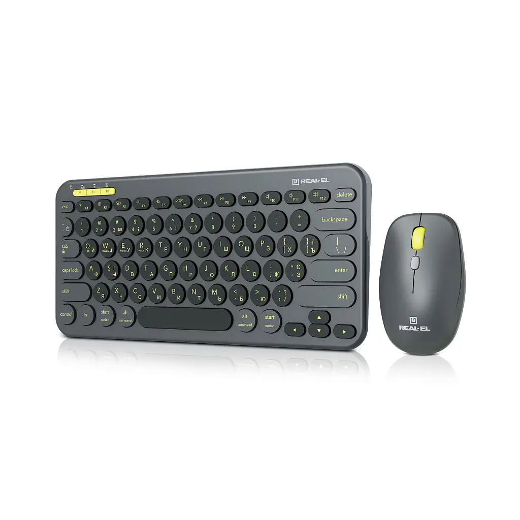 Комплект REAL-EL KIT-635W Wireless/Bluetooth Black (EL123100057) - фото 5