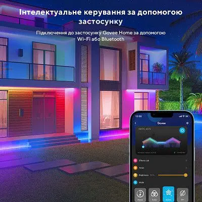 Светодиодная лента Govee Phantasy Outdoor LED RGBIC Strip Lights 10м Білий (H61723D1) - фото 7
