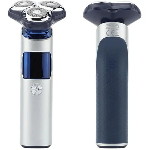 Электробритва для мужчин XPRO V-328 роторная для влажного и сухого бритья с плавающими головками бело-синяя (41882-VGR V-328_533) - фото 2