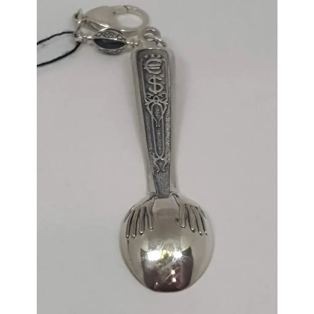 Срібний брелок Харківська ювелірна фабрика Ложка-загребушка. 7200-Ч - фото 4
