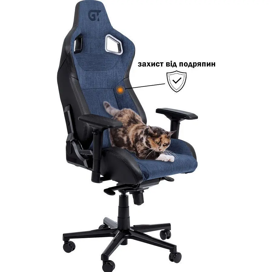 Геймерське крісло GT Racer X-8005 Dark Blue/Black [147951] - фото 4