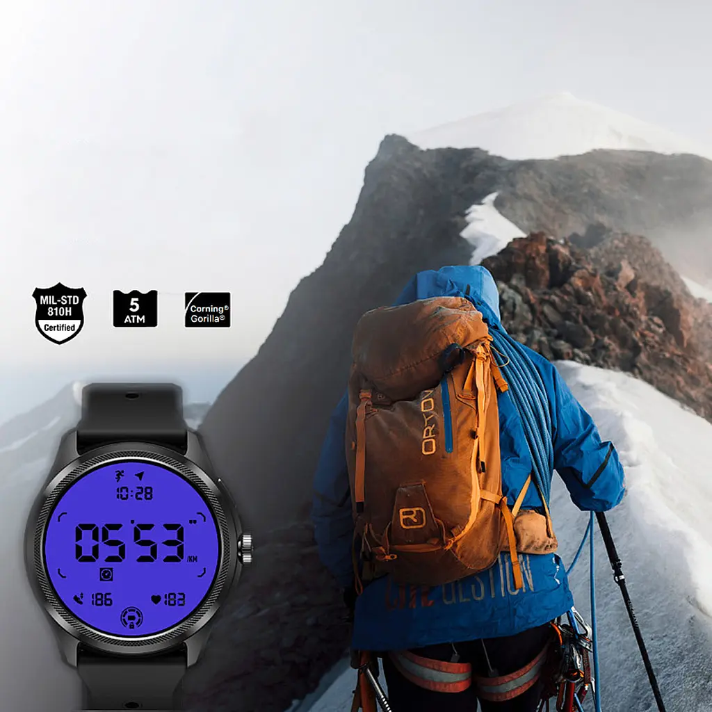 Смарт-годинник Mobvoi TicWatch Pro 5 Black [WH12088] [91017] - фото 11