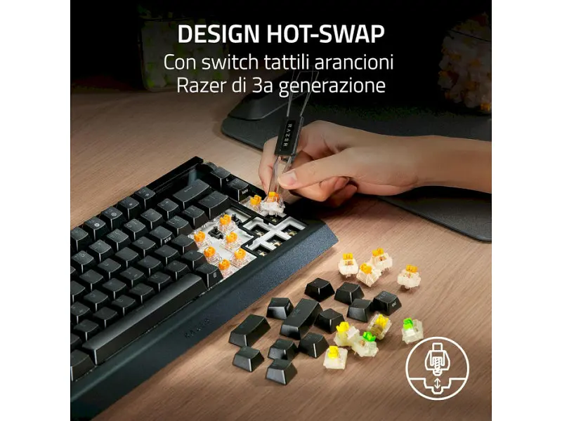 Клавіатура Razer BlackWidow V4 Pro 75% ISO Black (RZ03-05130300-R3E1) - фото 6