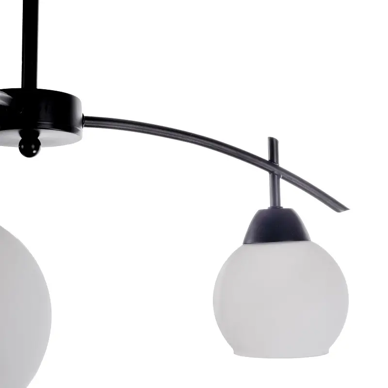 Люстра стельова Brille класична в зал E27 60W BK (LK-562C/3) - фото 5
