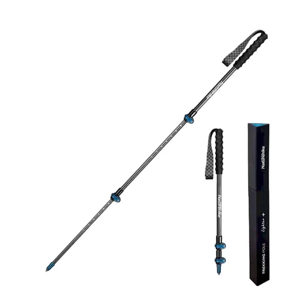 Трекінгова палиця телескопічна Naturehike ST10 (NH19S010-T) 110 см - блакитна - фото 3