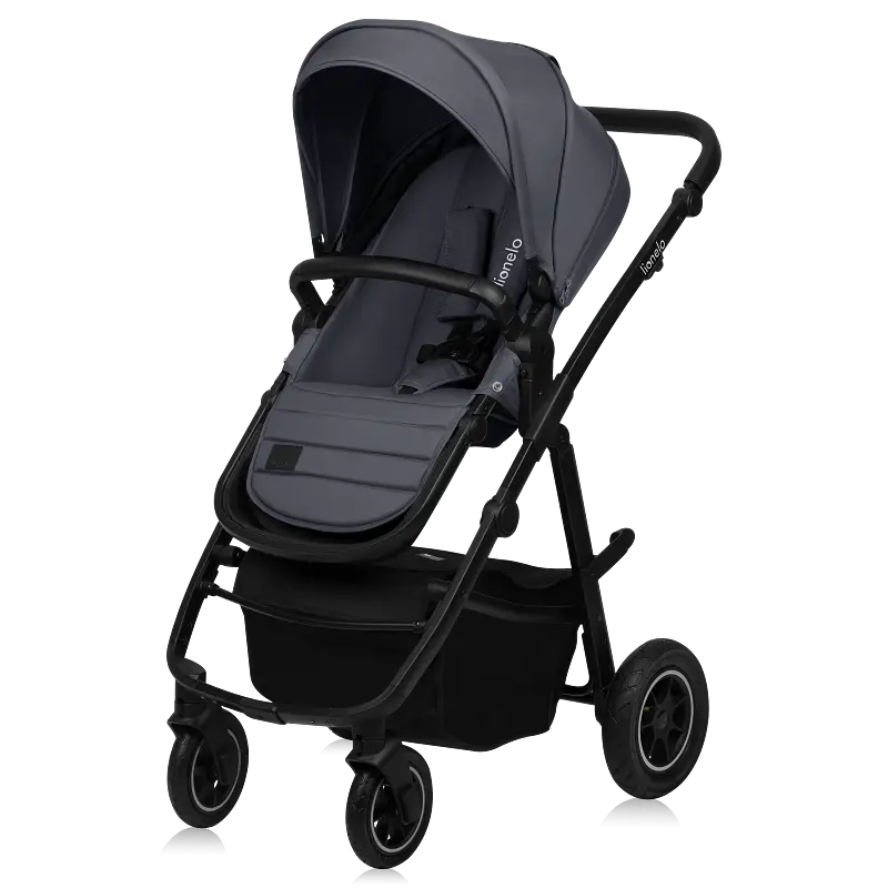 Коляска Lionelo Amber Plus 2 в 1 Grey Graphite (LO-AMBER PLUS 2IN1 GREY GRAPHITE) - фото 3