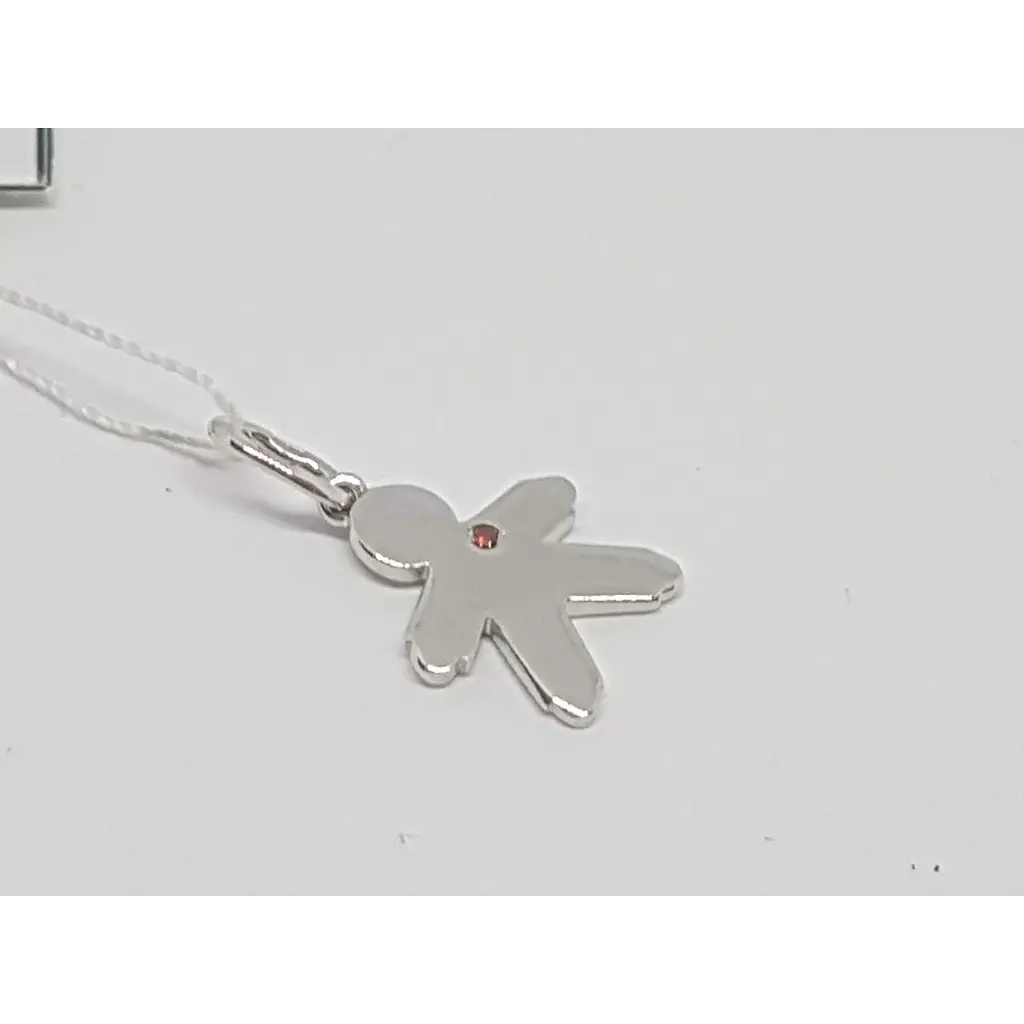 Срібна підвіска Харківська ювелірна фабрика Хлопчик з фіанітами. 500204-КРКОЛГР - фото 2