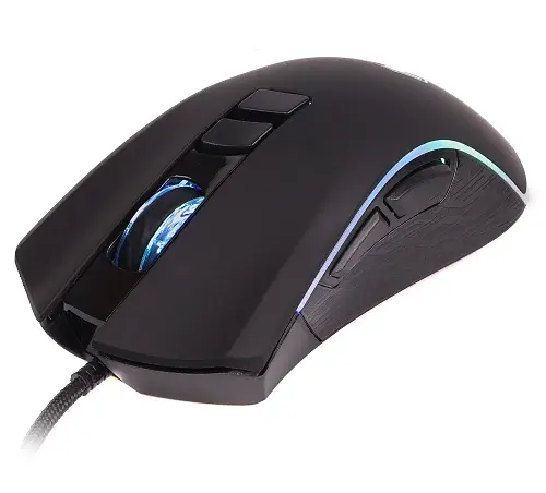 Миша Maxxter McG-7B-I725, Black, USB, оптична (сенсор Instant A725F+D26), 800 - 7200 dpi, 7 кнопок, RGB підсвічування, перемикачі Huano, покриття Soft Touch, 1.8 м - фото 5