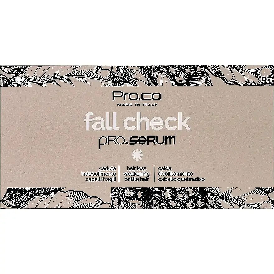 Засіб проти випадіння волосся Pro.Co Fall Check Pro. Serum в ампулах (24 шт. x 8 мл)