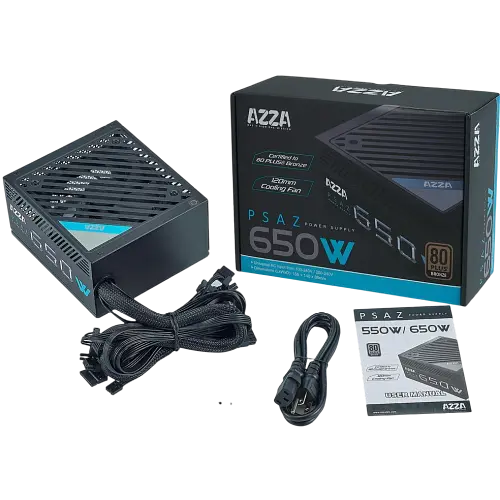 Блок живлення Azza PSAZ-650W 650W 80+ Bronze (PSAZ-650W) - фото 3