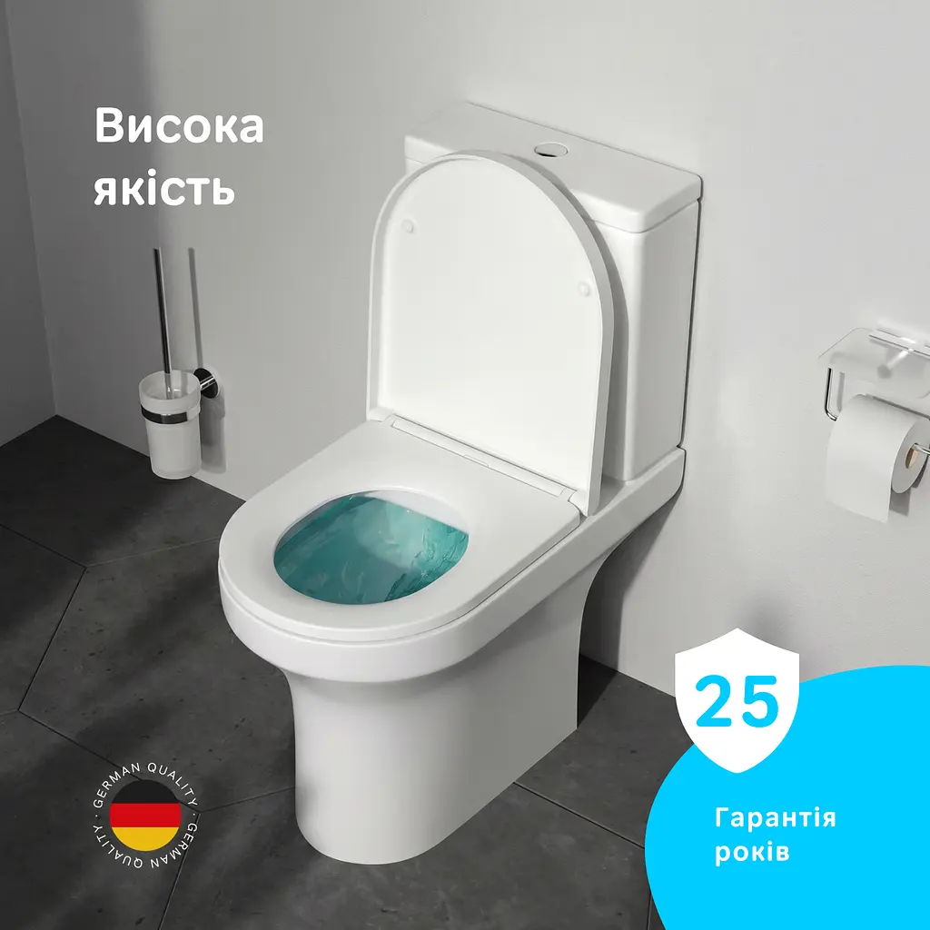 Унітаз-компакт AM.PM X-Joy Rimless AquaSpin CXA8602SC з сидінням Soft Close, дюропласт - фото 3