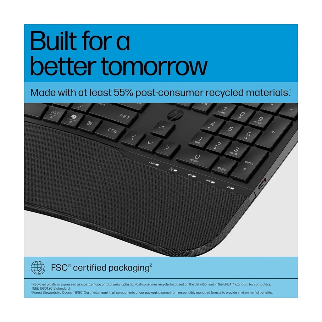 Клавіатура HP 680 Comfort Dual-Mode UA Black (8T6L8AA) - фото 6