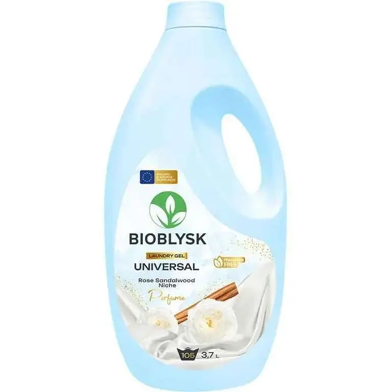 Гель для прання BIOBLYSK 3.7л Без фосфатів Universal & Rose Sandalwood Niche Perfume