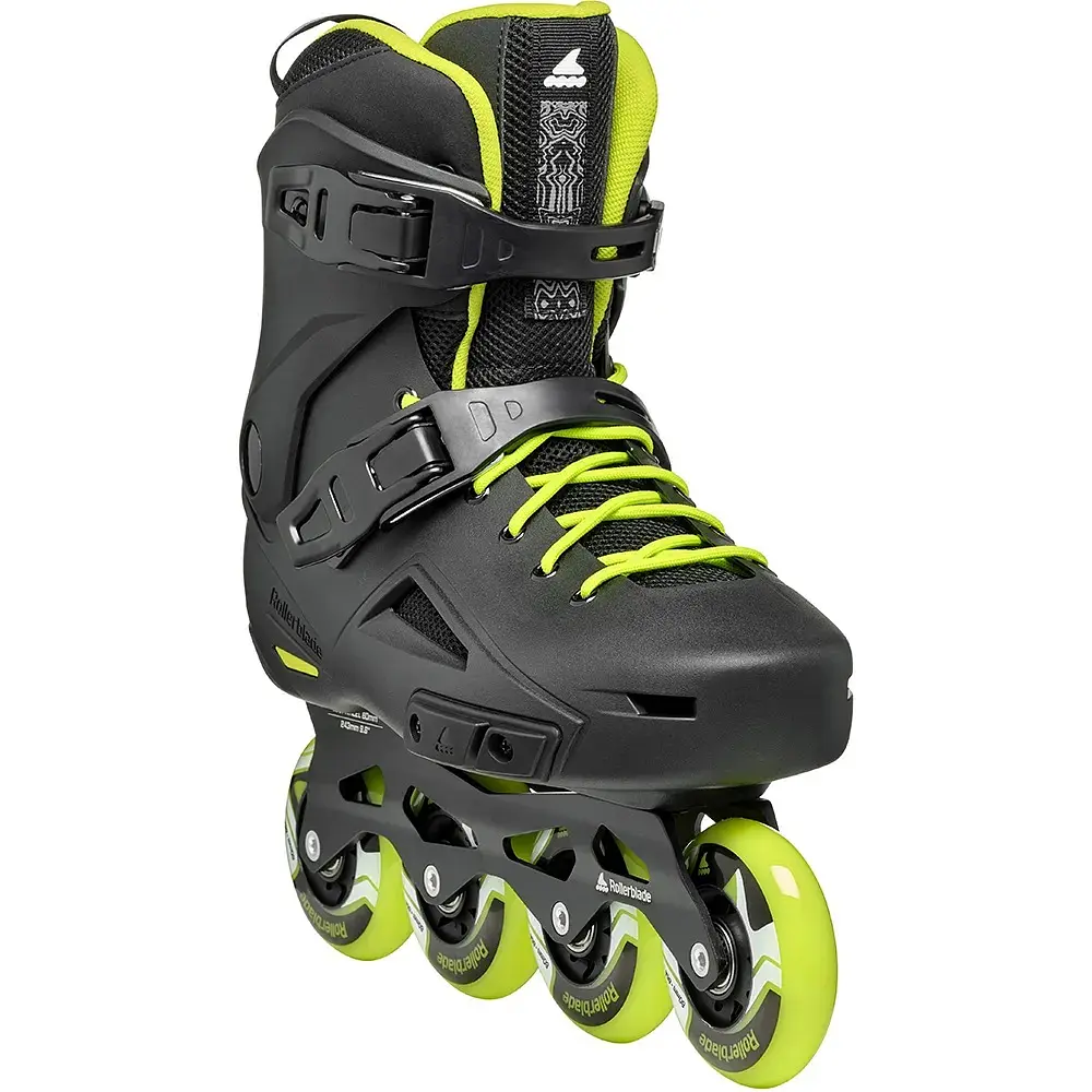 Ролики Rollerblade Lightning 270 Чорний-Салатовий - фото 3