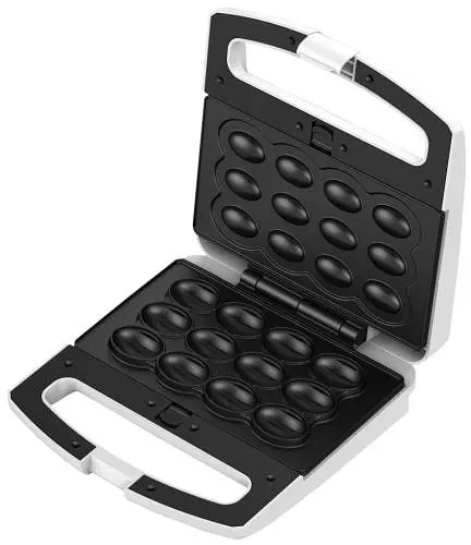 Мультимейкер Liberton LSM-5104 800 W 4в1 гриль трикутні сендвічі 4 шт бельгійські вафлі 2 шт горішки 12 шт антипригарне покриття індикатор живлення та готовності автоматичний контроль температури White - фото 2