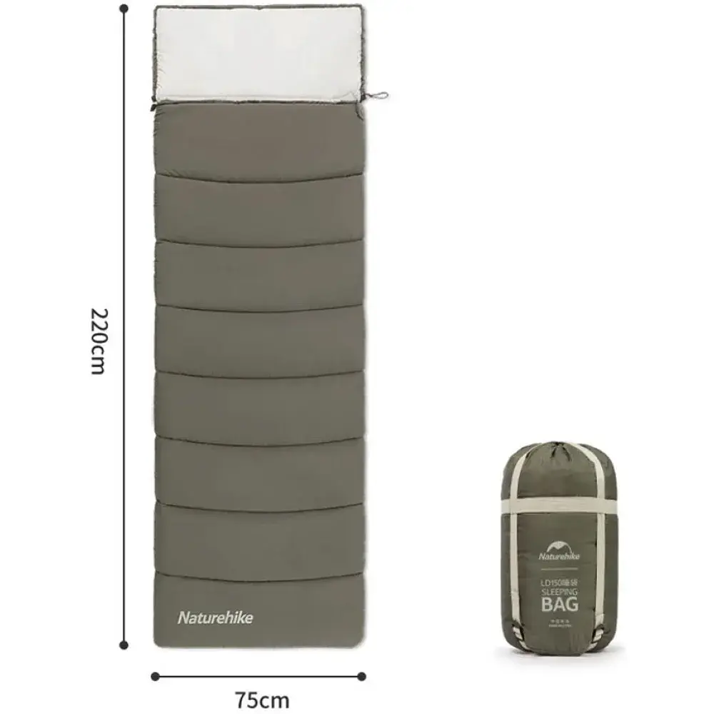 Спальний мішок Naturehike LD350 CNK2300SD016 Dark Green - фото 2