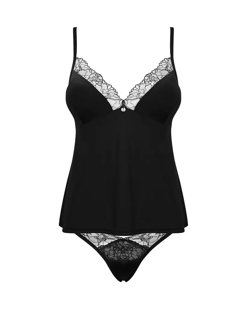 Топ и трусики Obsessive Bella Rou top & panties топ трусики XS/S - фото 3