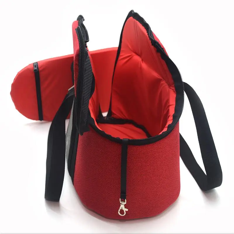 Сумка переноска Zoo-hunt Магнус для кошек и малых пород собак №2 27х47х35 см красная - фото 2