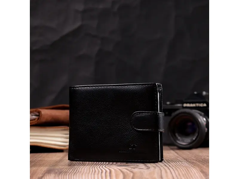 Чоловічий шкіряний гаманець ST Leather 12.5х10х2 см acs0028282 - фото 8