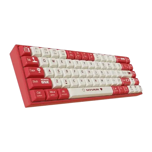 Клавіатура Ajazz AK680 Wired Brown Switch RGB White Red - фото 4