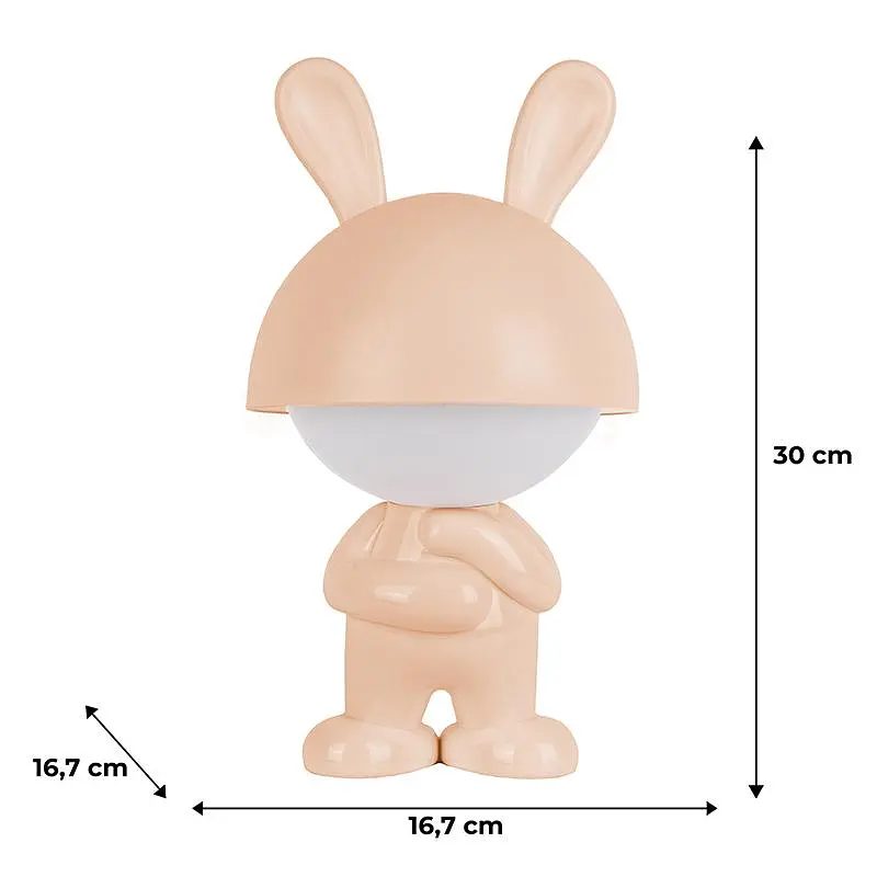 Світильник-нічник Kite LED з акумулятором Dreamy Bunny персиковий (K25-315-1-4) - фото 5