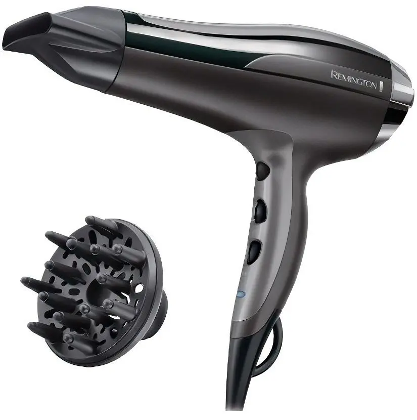 Фен Remington Pro-Air Turbo, 2400Вт, 3 режими, дифузор,турмалинова іоніз-я, хол. обдув, чорний - фото 3