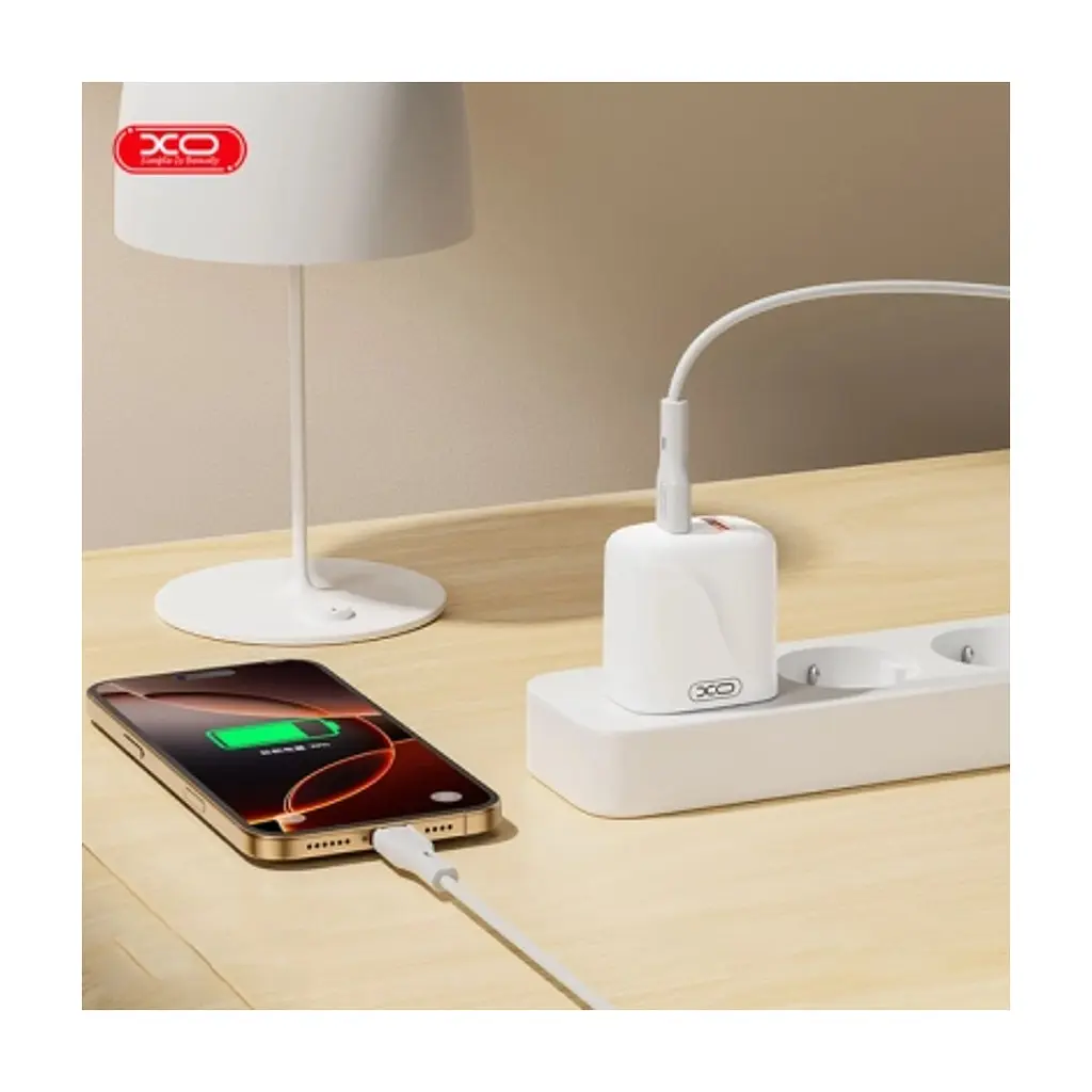 Зарядний пристрій XO 1xUSB-C PD20W + 1xUSB QC3.0 White (L158.white) - фото 8